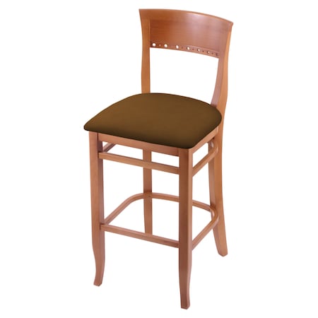 Holland Bar Stool Co 25" Counter Stool, Medium Finish, Canter Thatch Seat 316025Med001